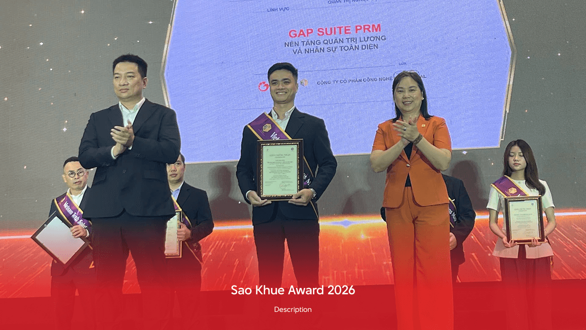 GAP Global receiving the Sao Khue Award 2026